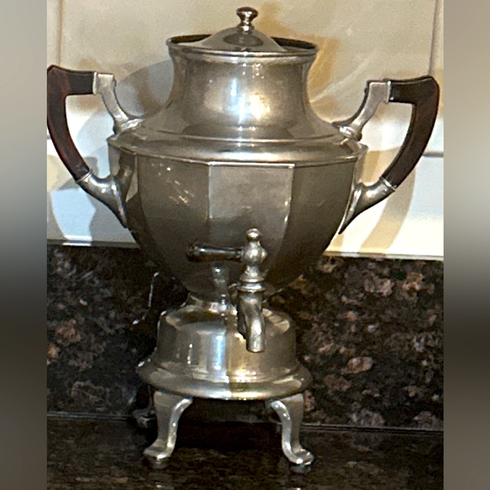 Vintage manning bowman coffee percolator, 13” H; 8” diameter